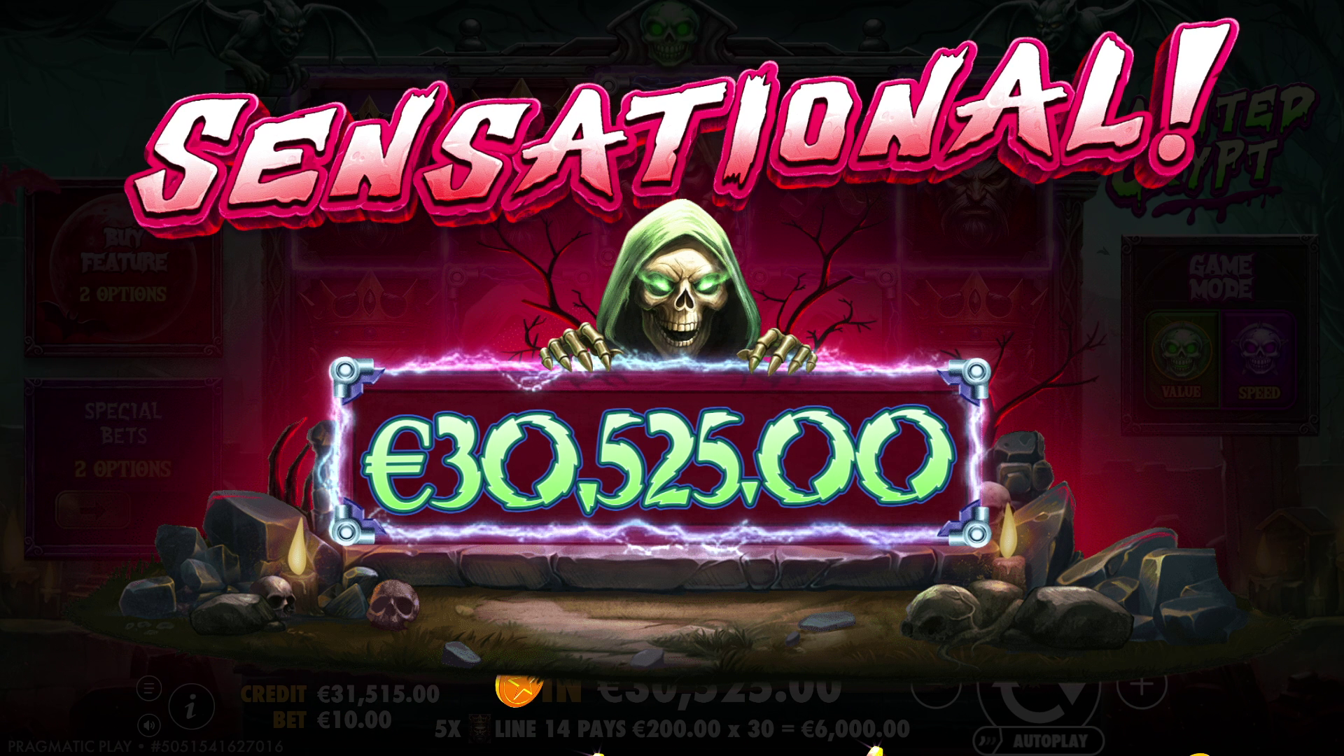Haunted Crypt - Big win 6