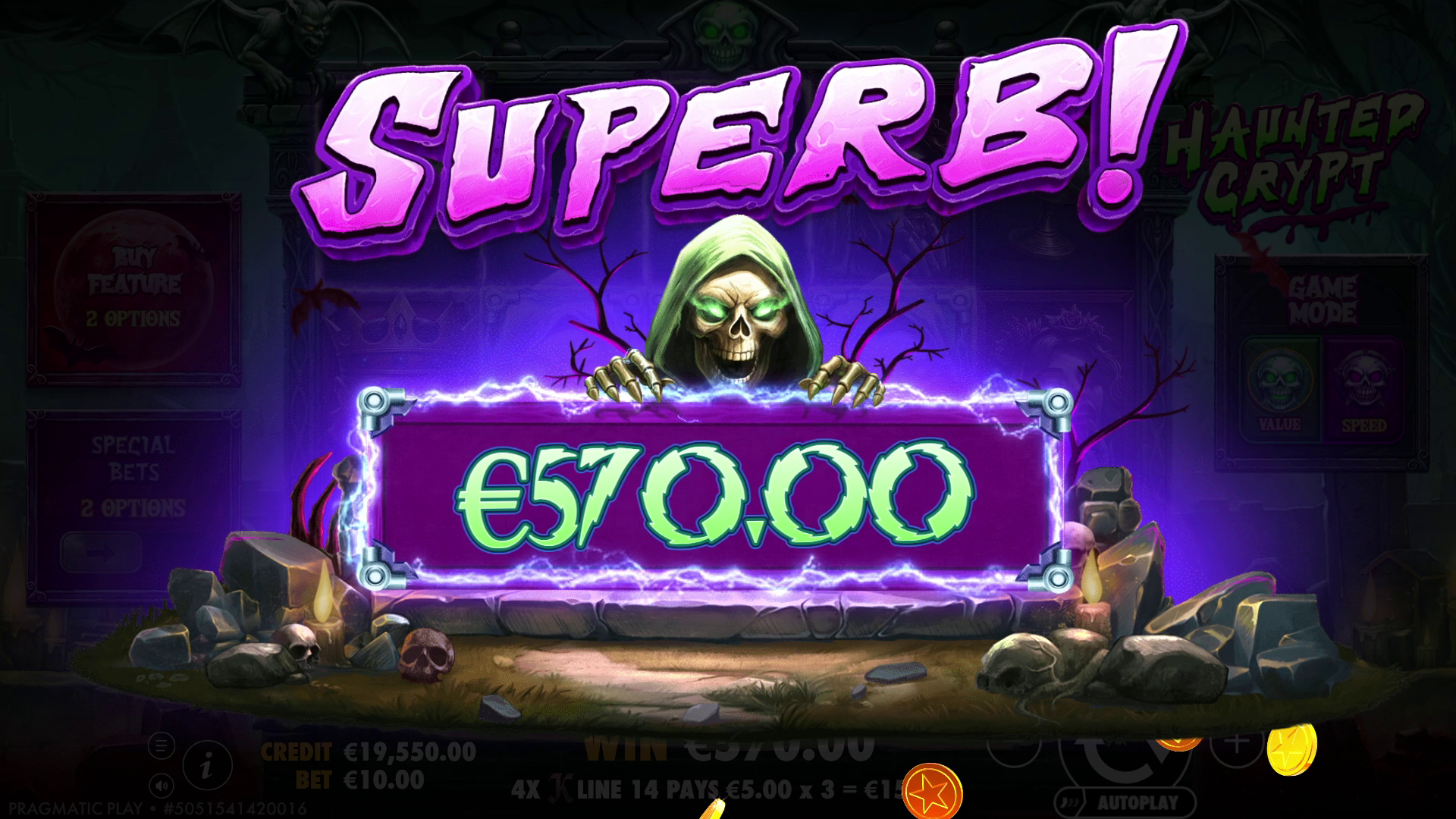 Haunted Crypt - Big win 7