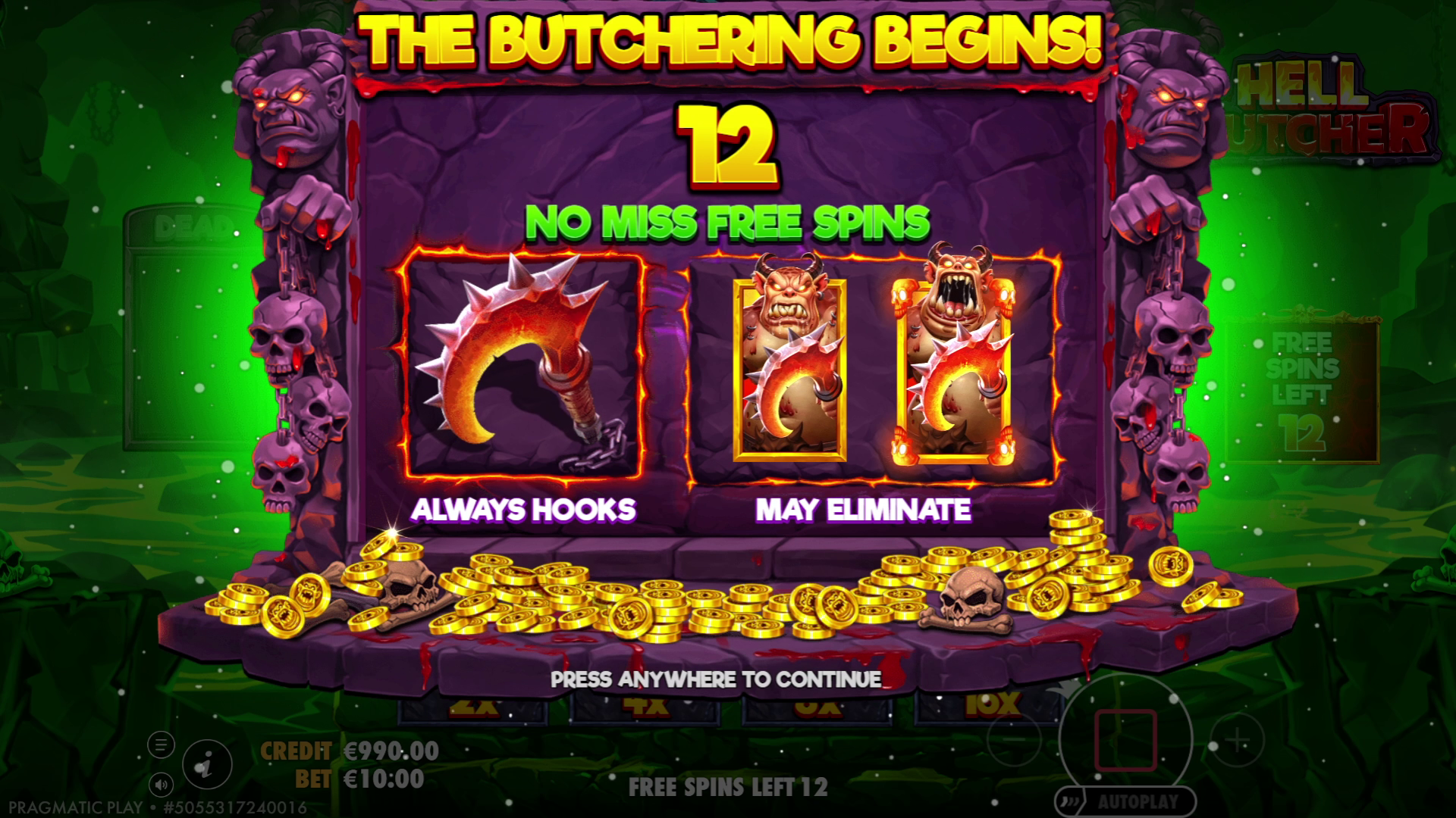 Hell Butcher - Free spins 2