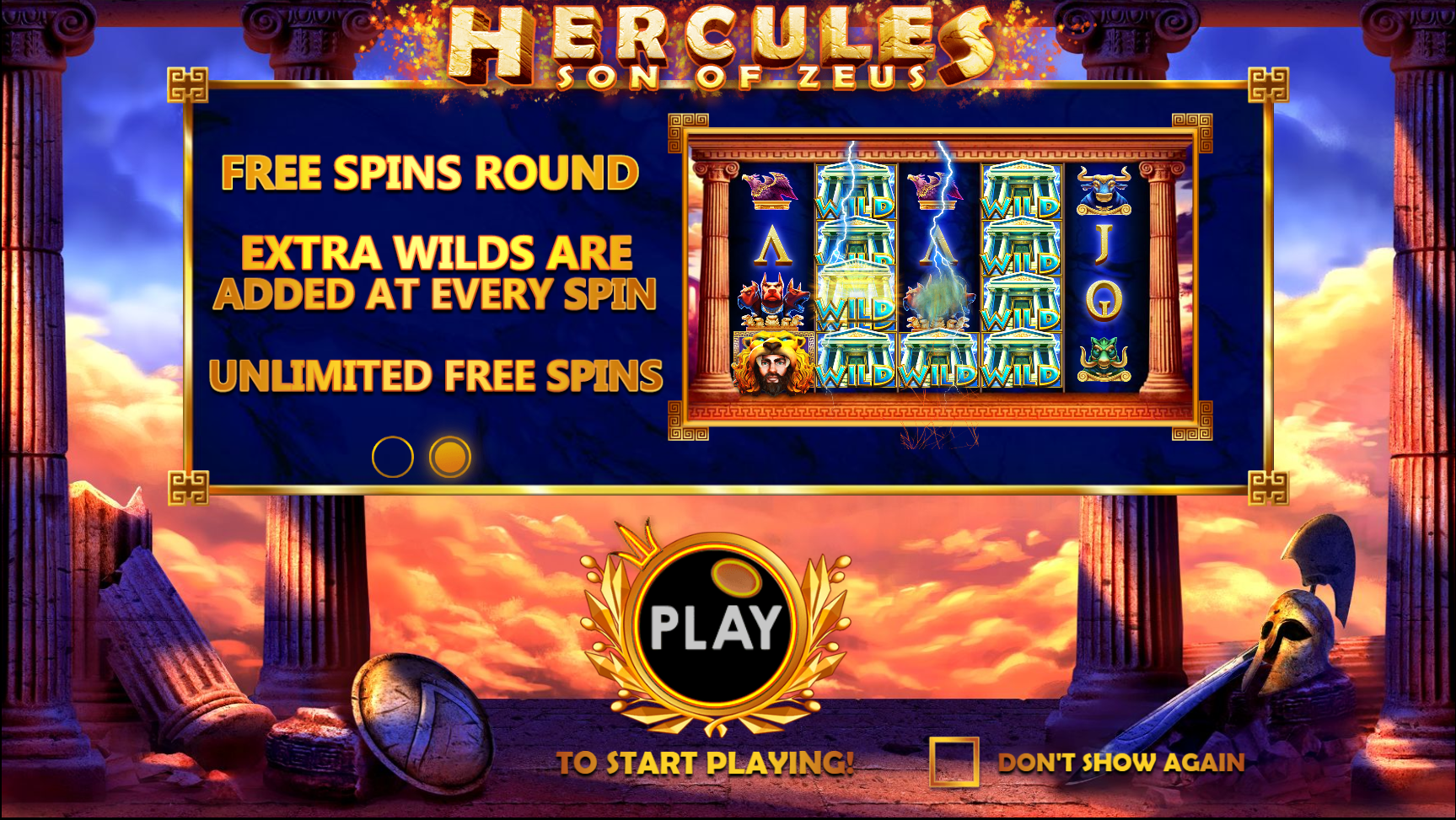 Hercules Son of Zeus - Free spins 1