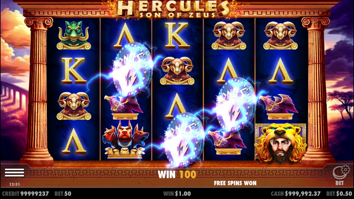 Hercules Son of Zeus - Big win 3