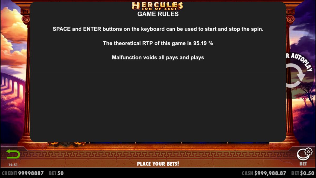 Hercules Son of Zeus - Game rules 7