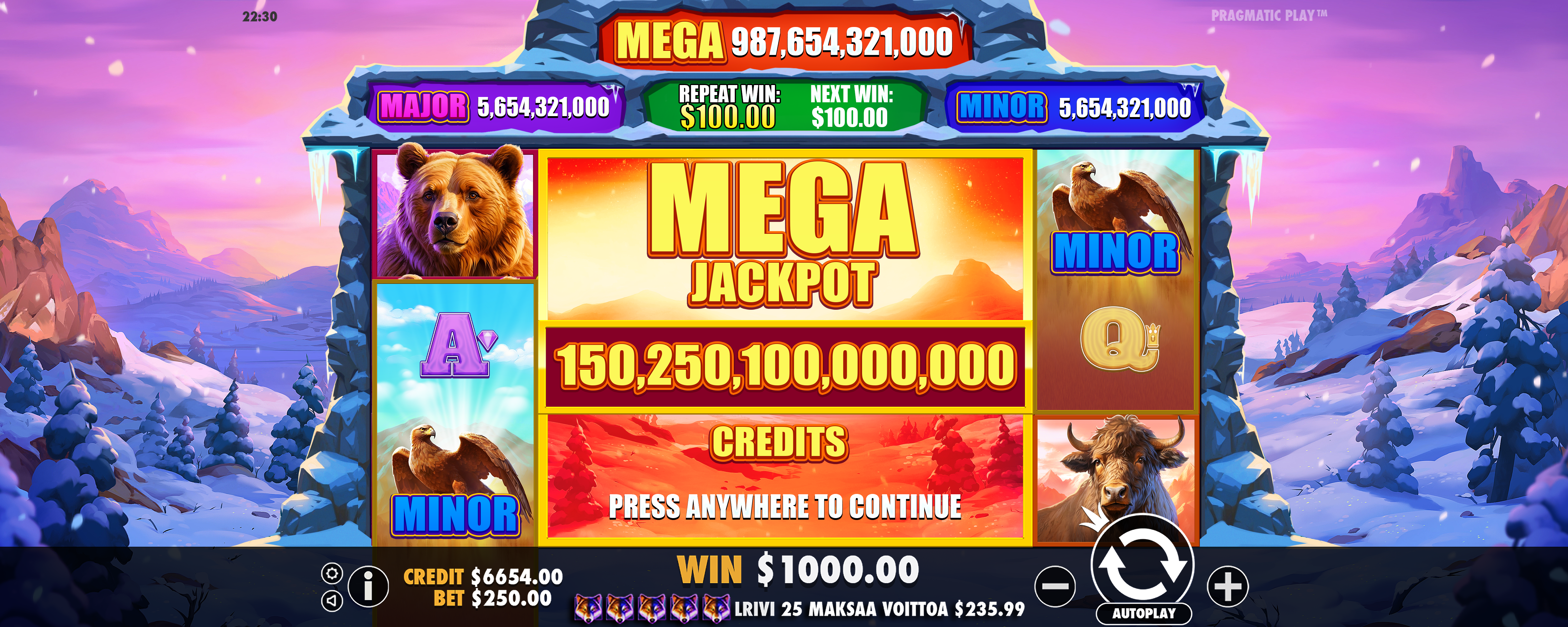 Himalayan Wild - Big win