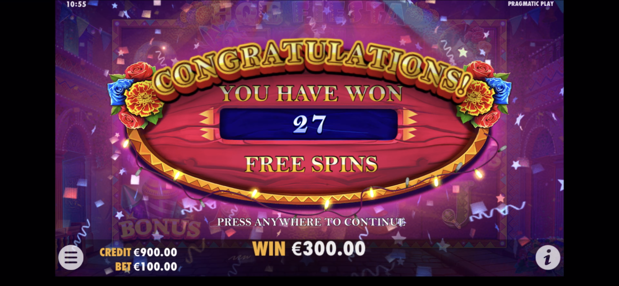 Hot Fiesta - Free spins 5