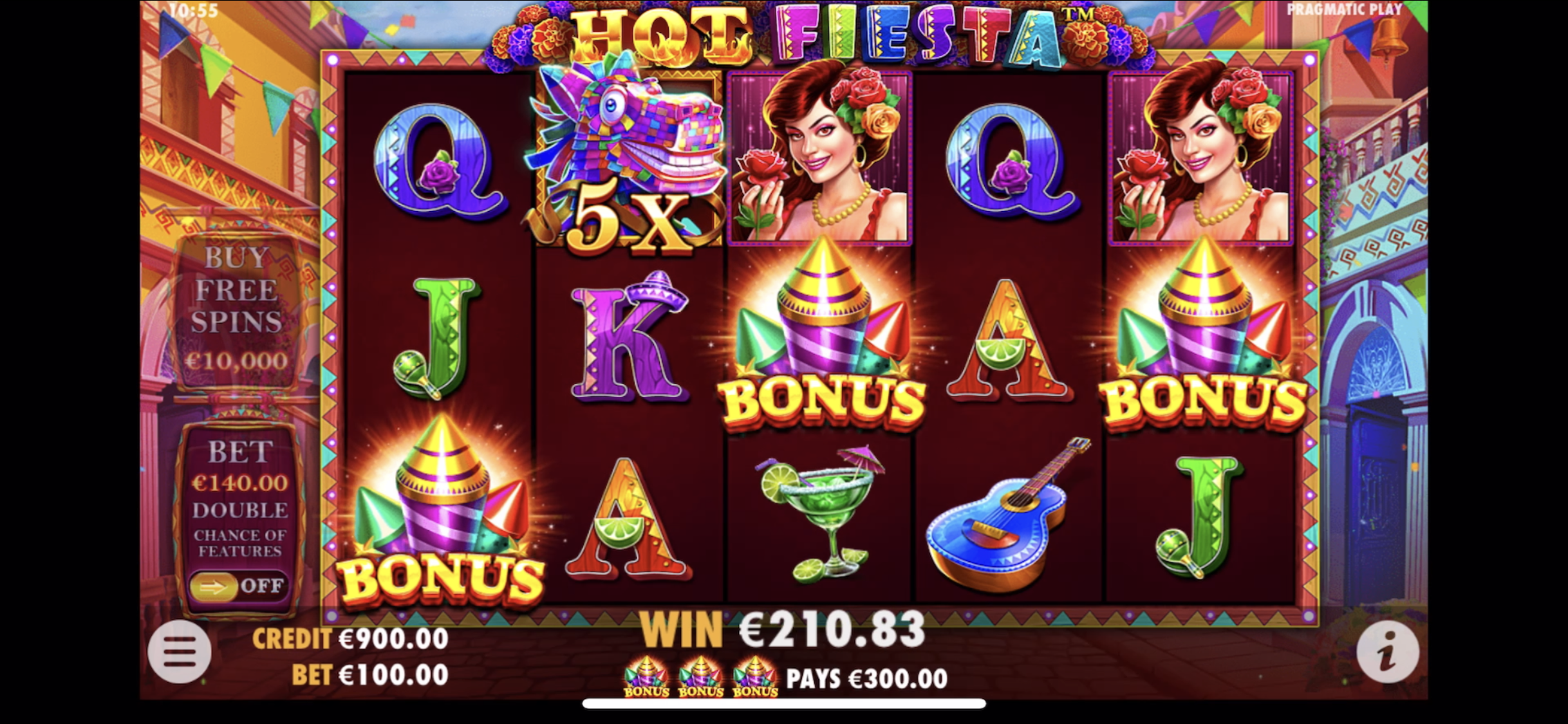 Hot Fiesta - Big win 5
