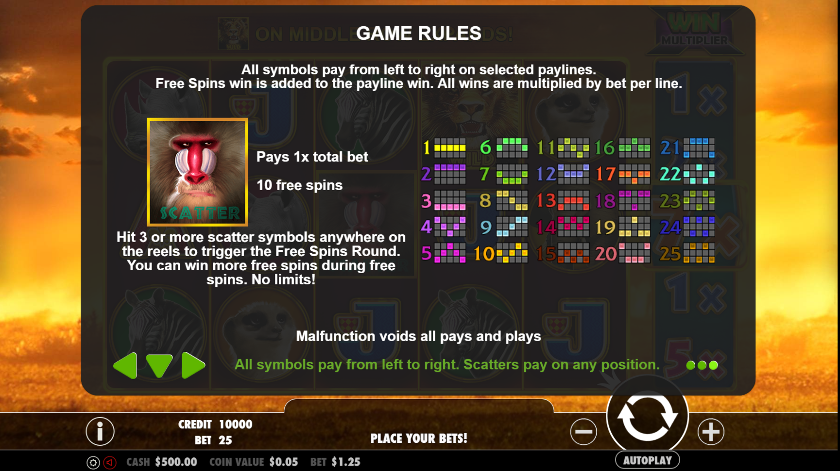 Hot Safari - Game rules 2