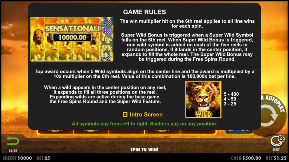 Hot Safari - Game rules 5