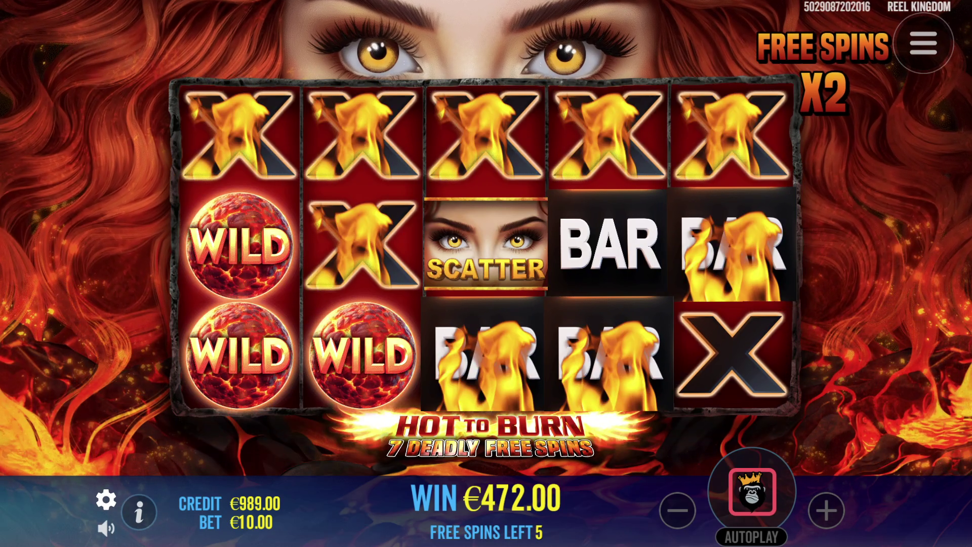 Hot to Burn - 7 Deadly Free Spins - Free spins 3