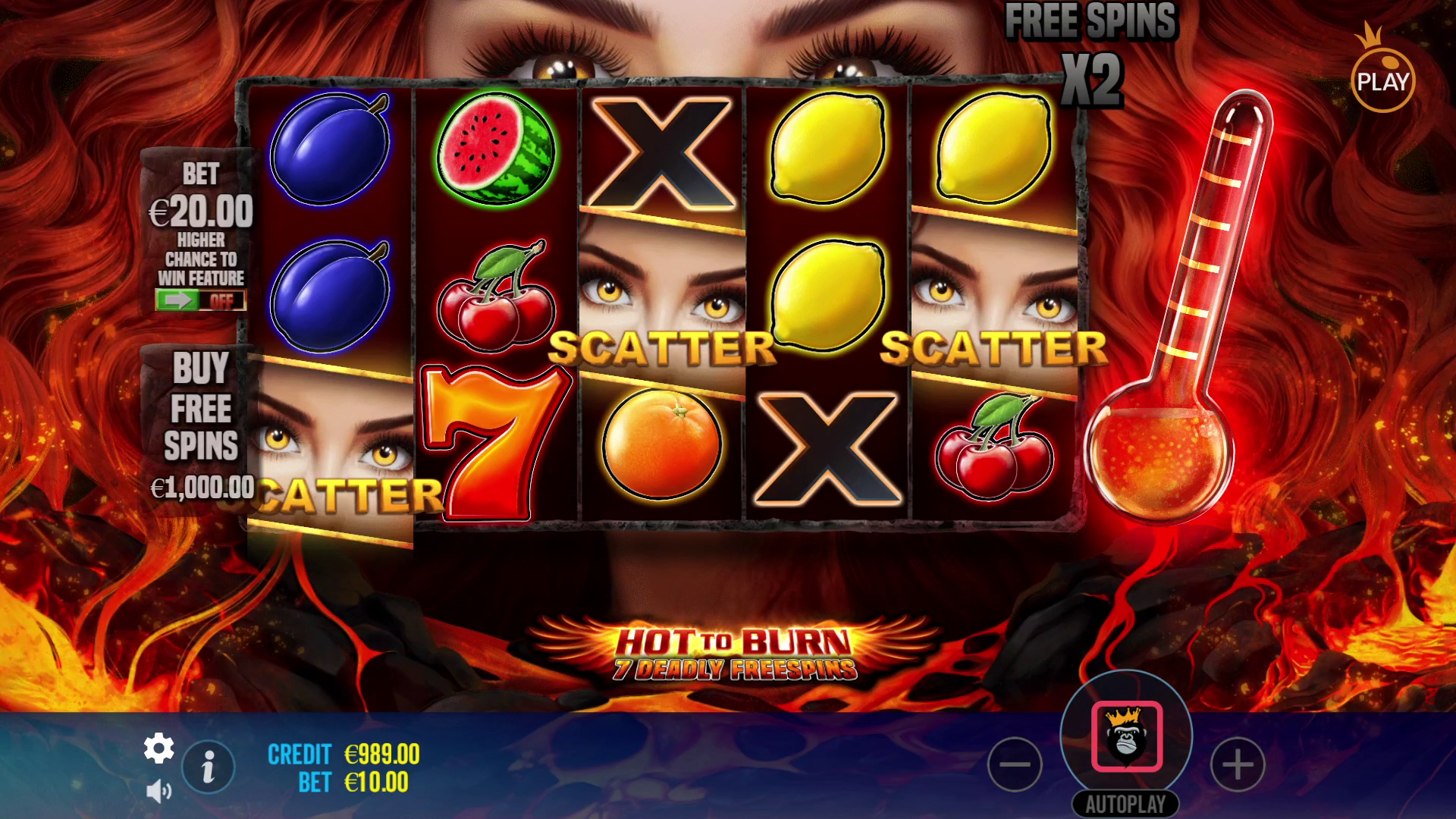 Hot to Burn - 7 Deadly Free Spins - Free spins 4