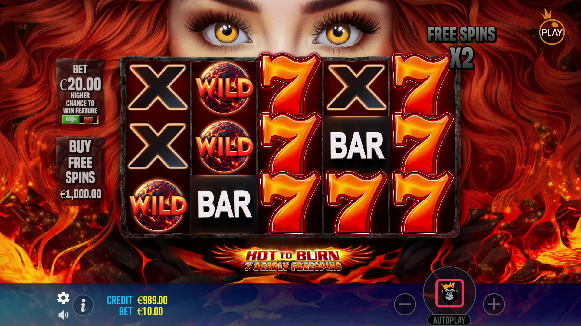 Hot to Burn - 7 Deadly Free Spins - Free spins 5