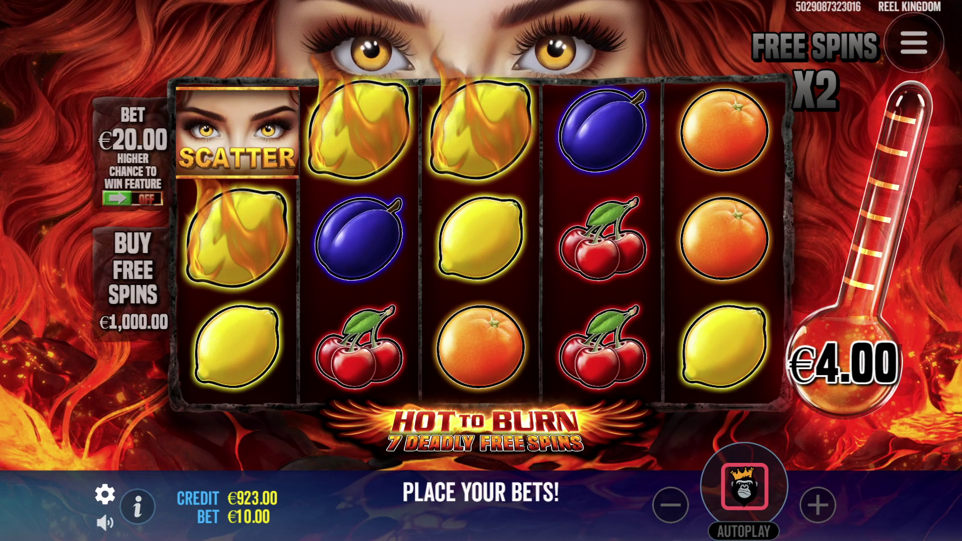 Hot to Burn - 7 Deadly Free Spins - Free spins 7