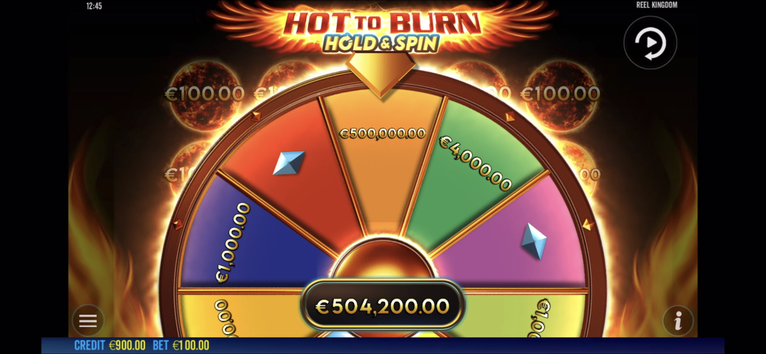Hot to Burn Hold & Spin - Buy bonus 1