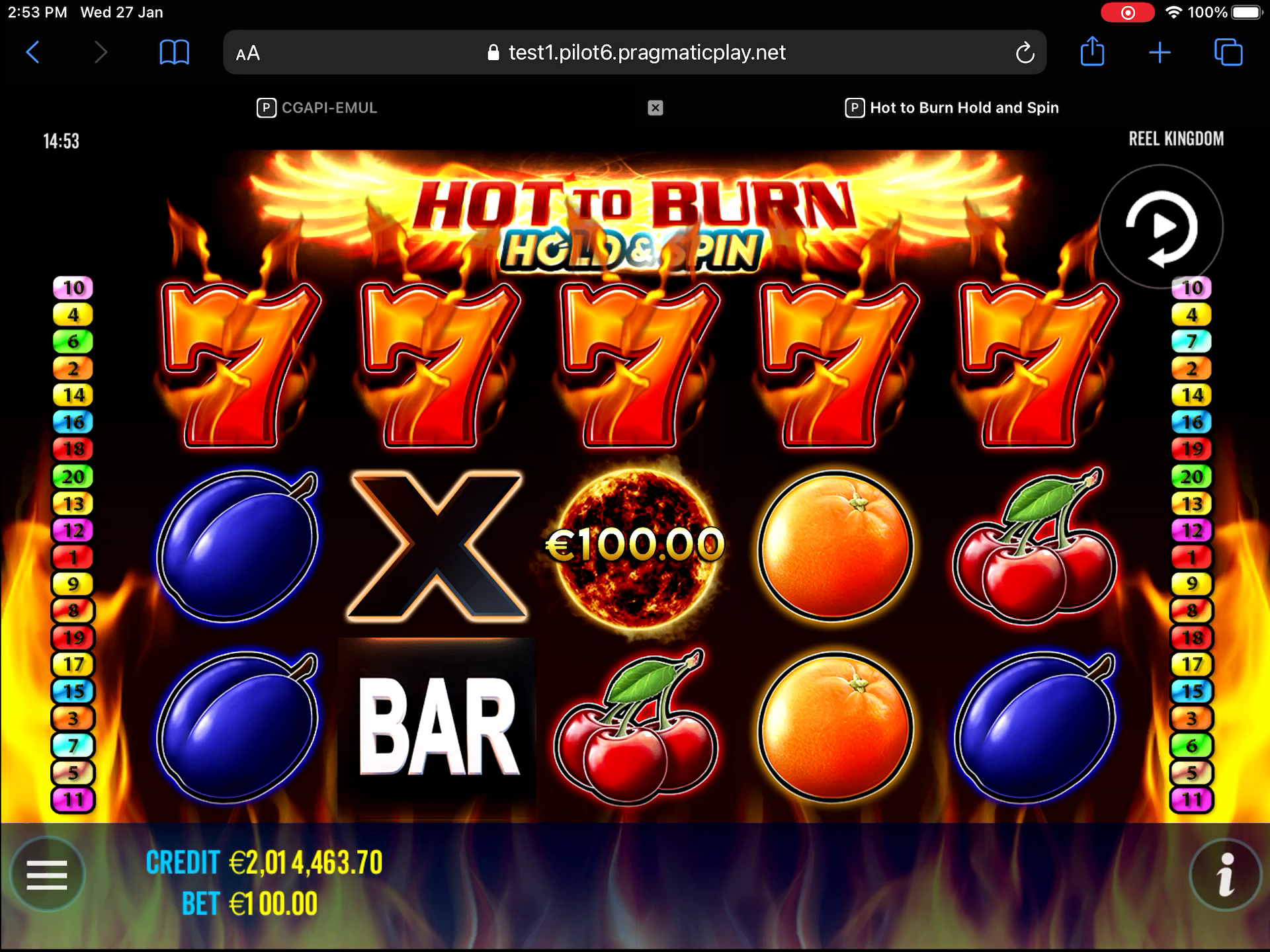 Hot to Burn Hold & Spin - Base game 2
