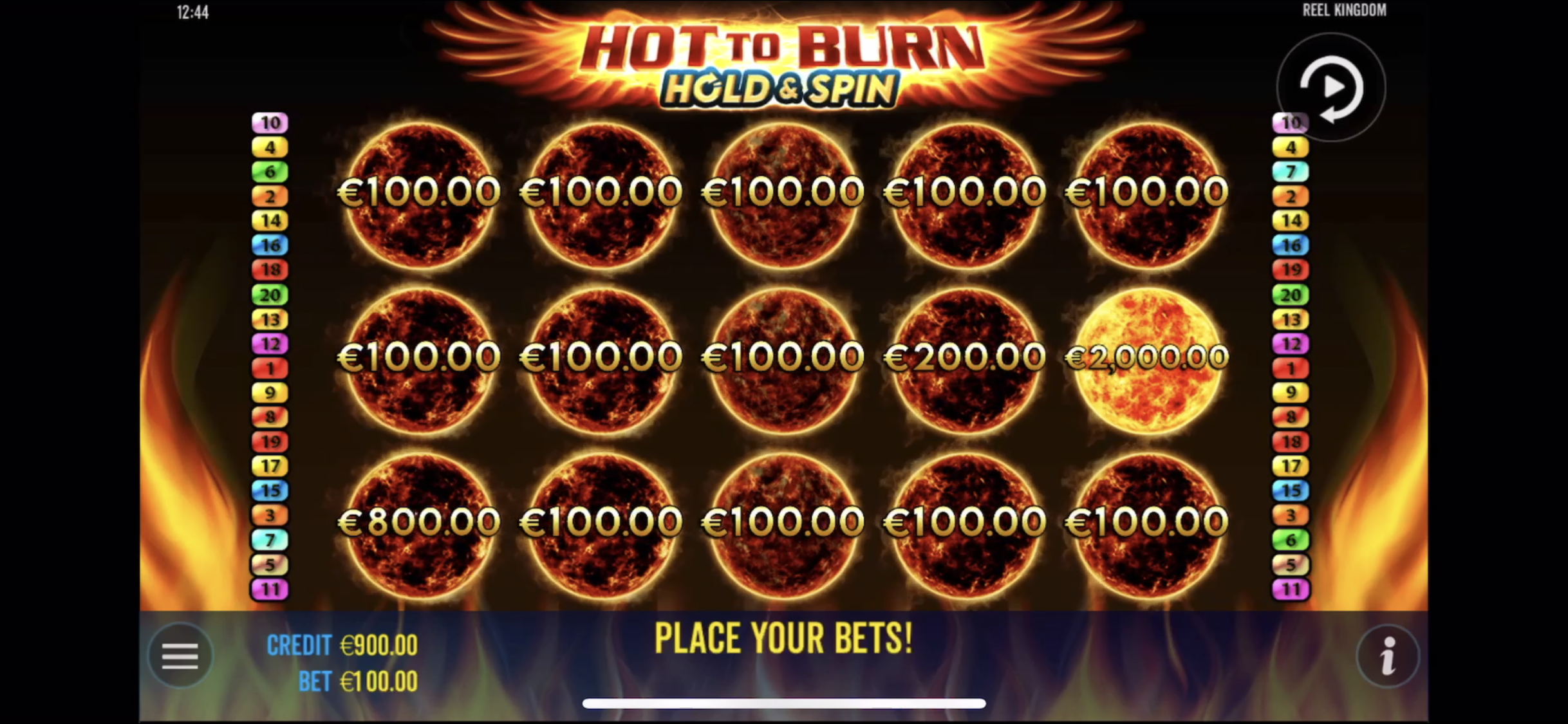 Hot to Burn Hold & Spin - Base game 4