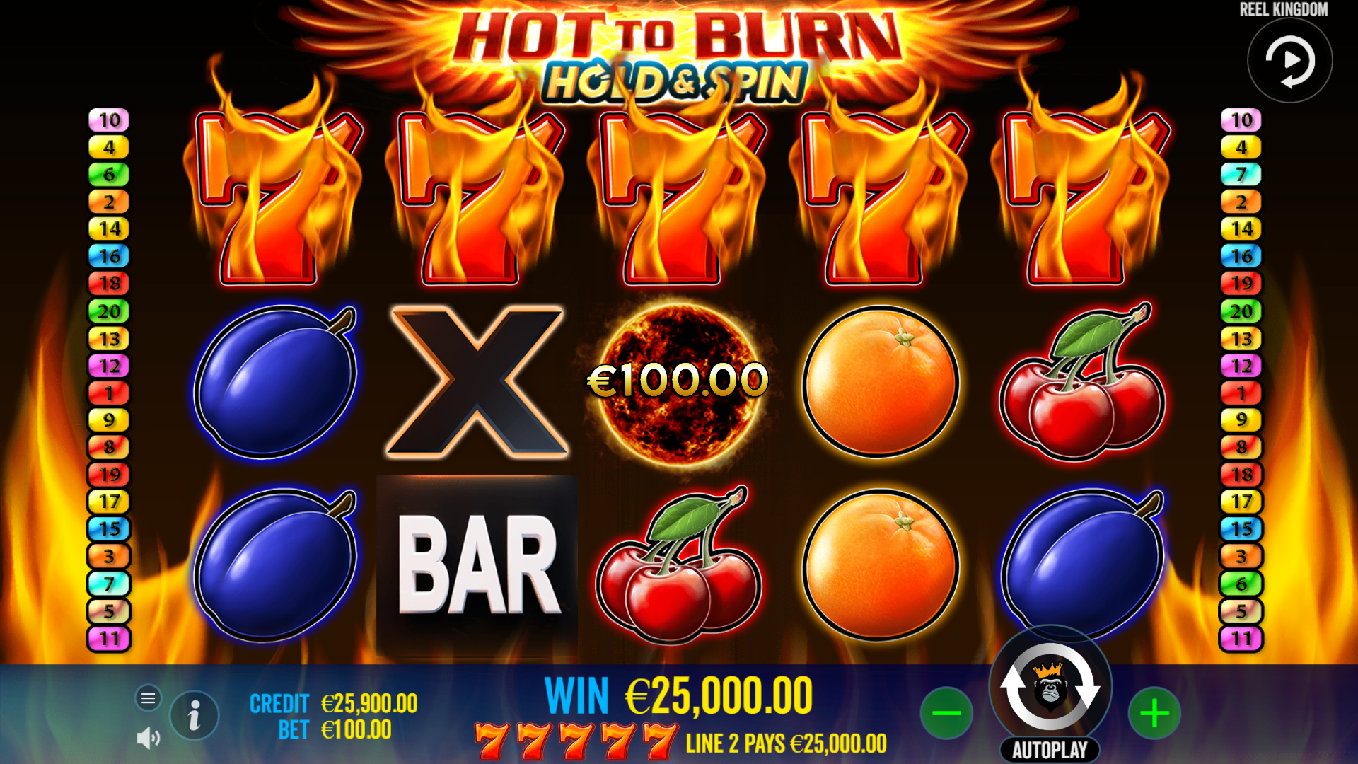 Hot to Burn Hold & Spin - Base game 5