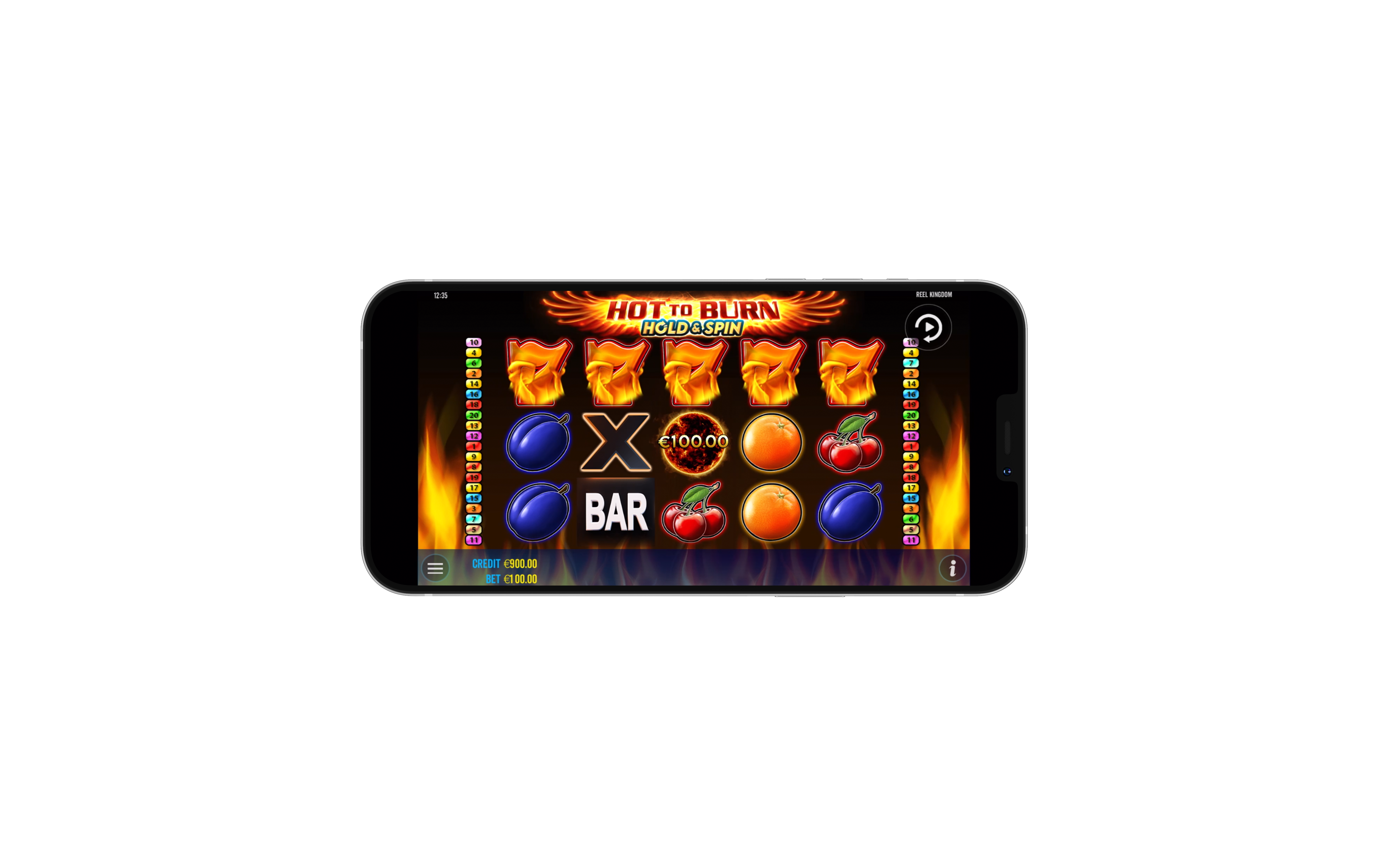 Hot to Burn Hold & Spin - Base game 6
