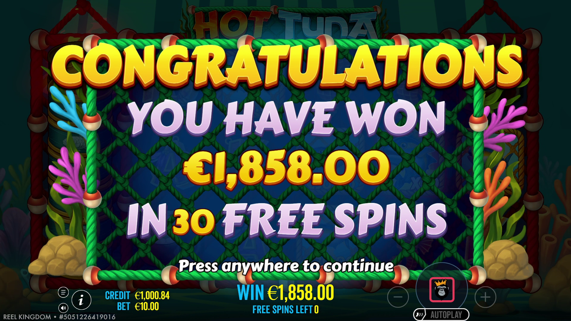Hot Tuna - Free spins 1