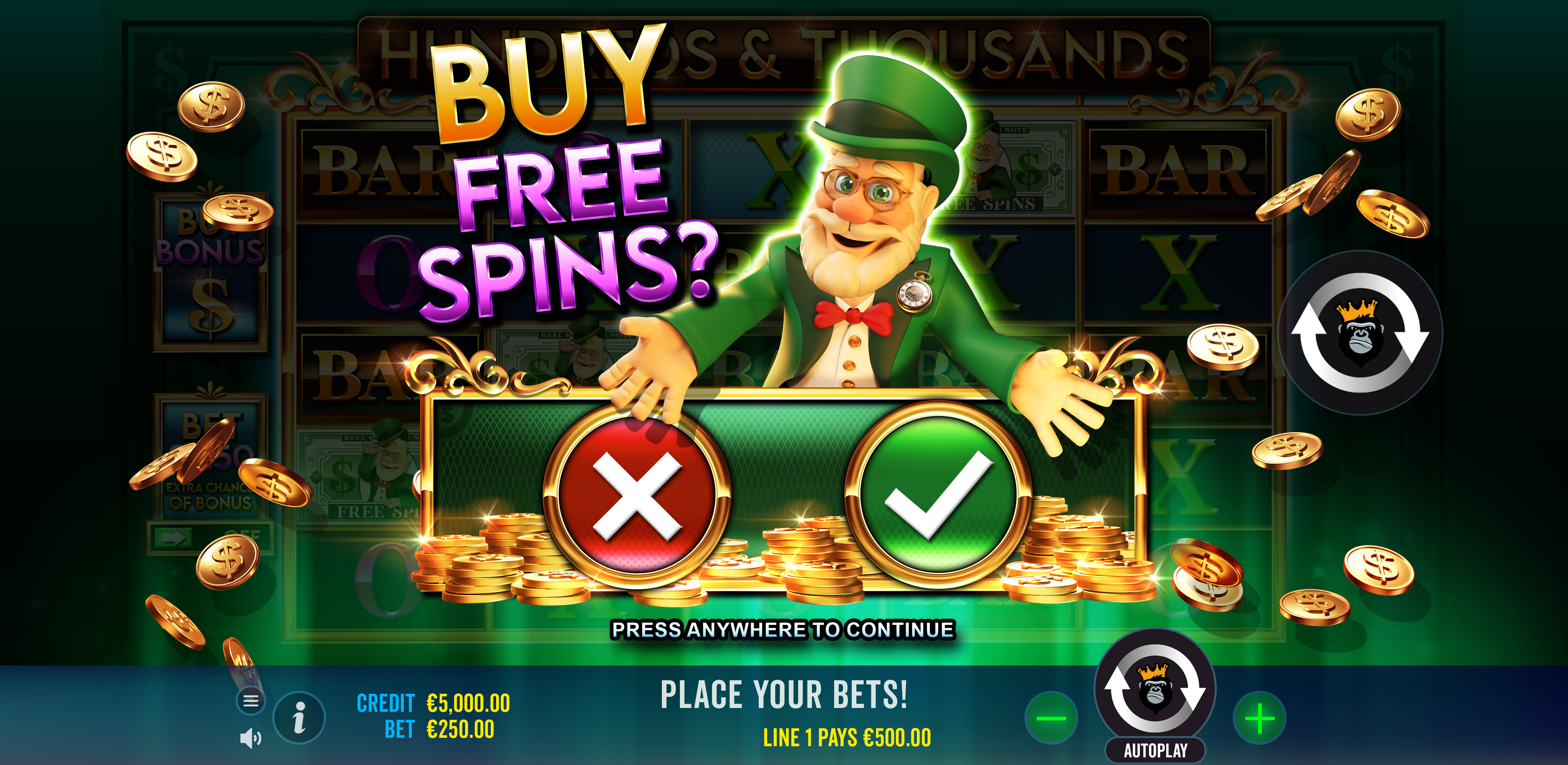 Hundreds and Thousands - Buy bonus