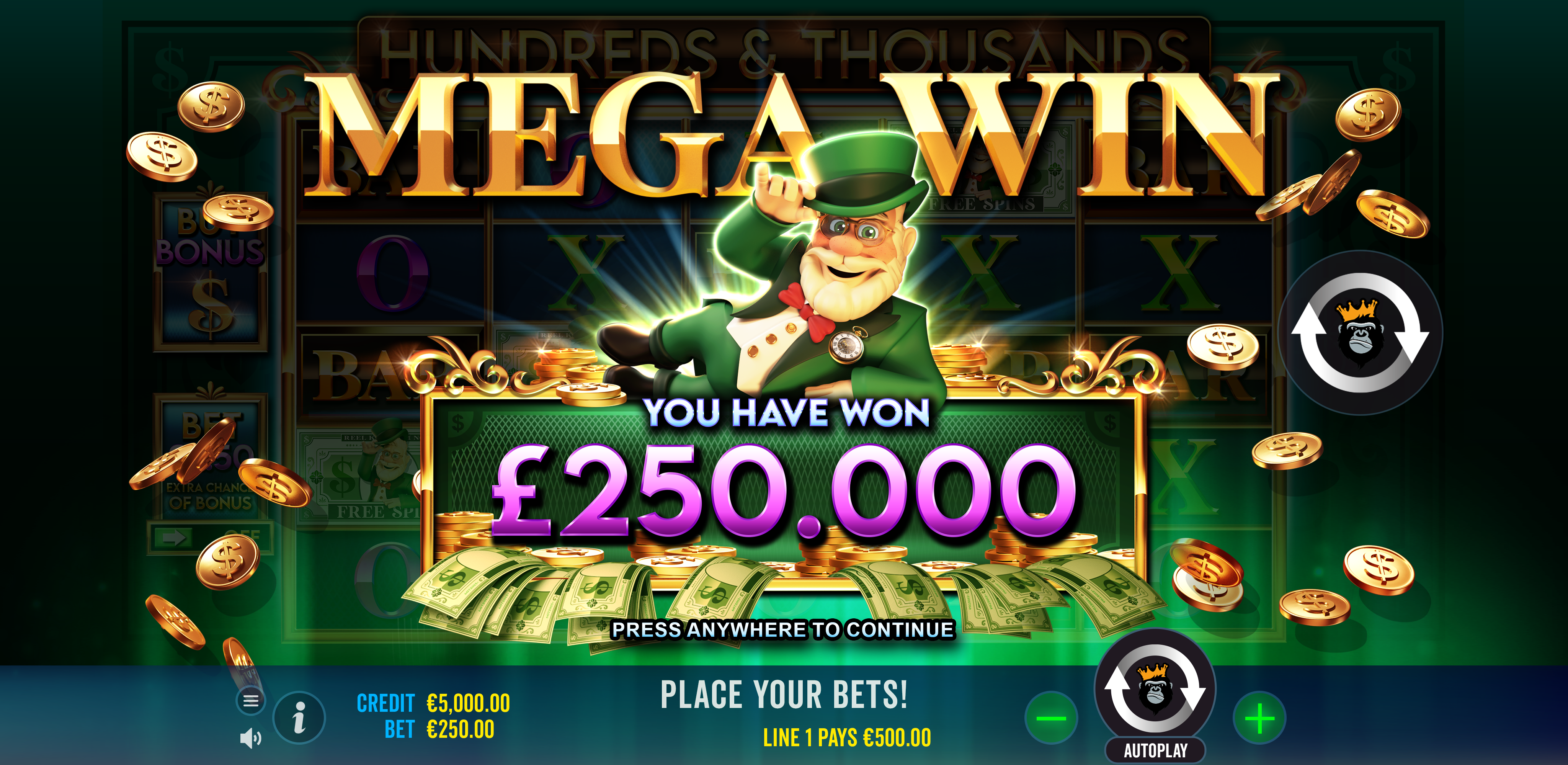 Hundreds and Thousands - Big win