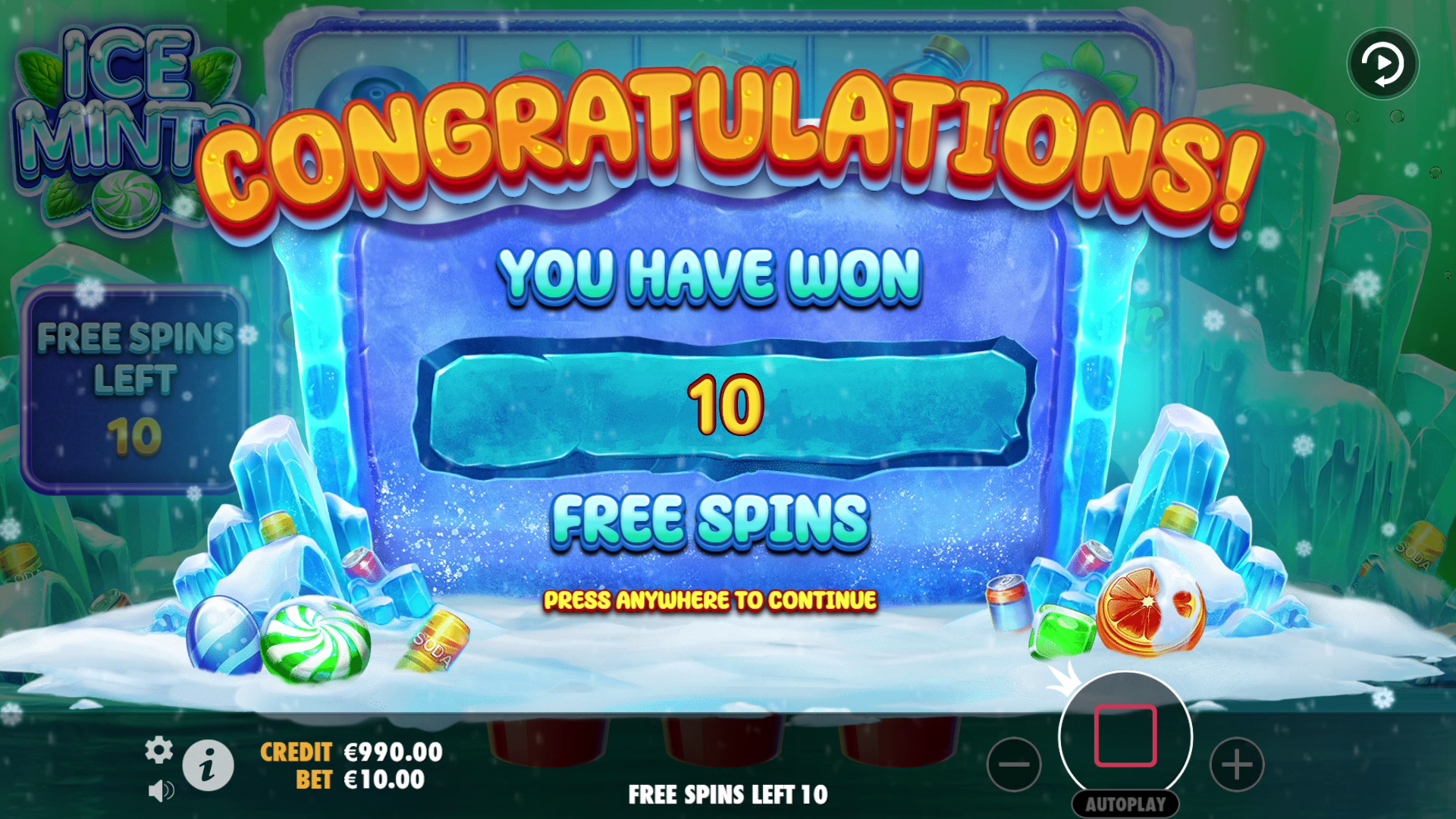 Ice Mints - Free spins 2