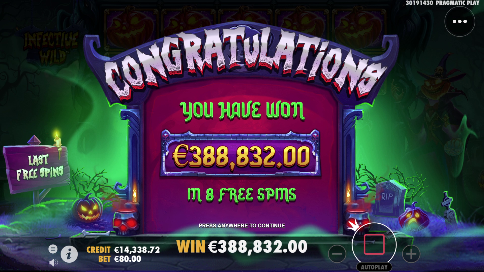 Infective Wild - Free spins 2