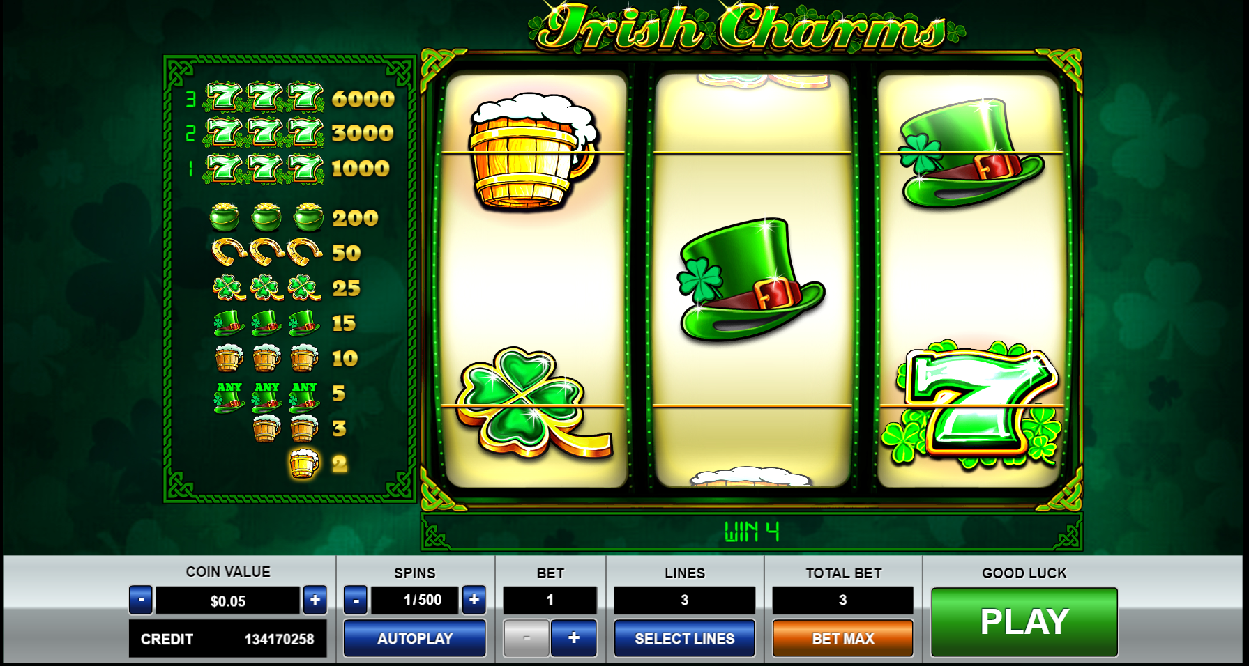 Irish Charms - Base game 1