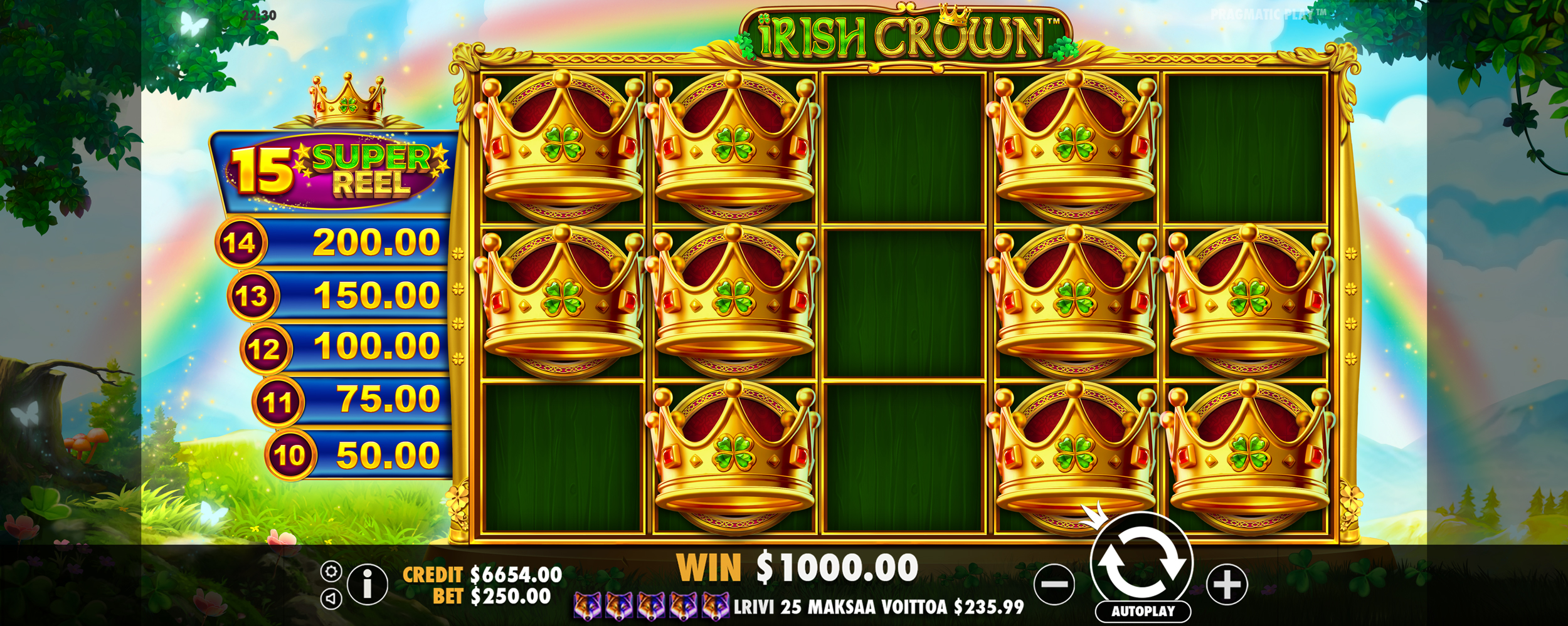 Irish Crown - Big win 7