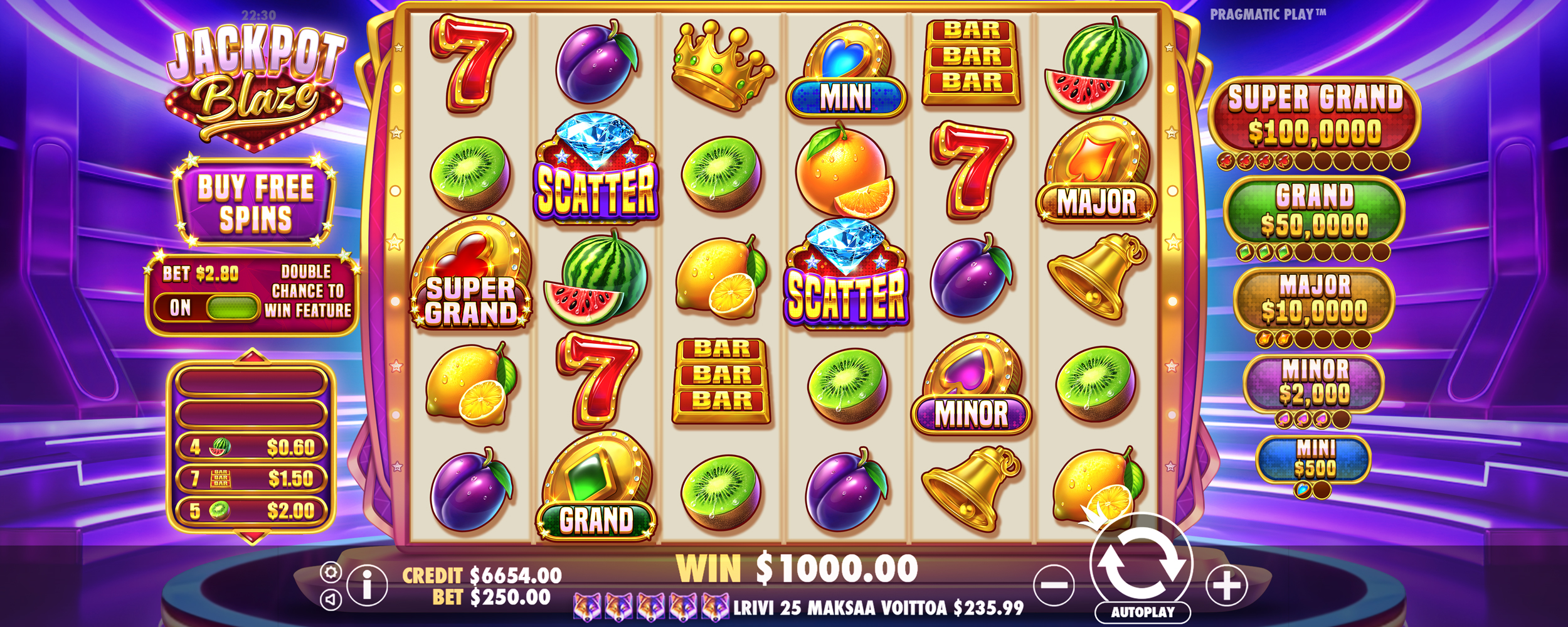 Jackpot Blaze - Base game 2