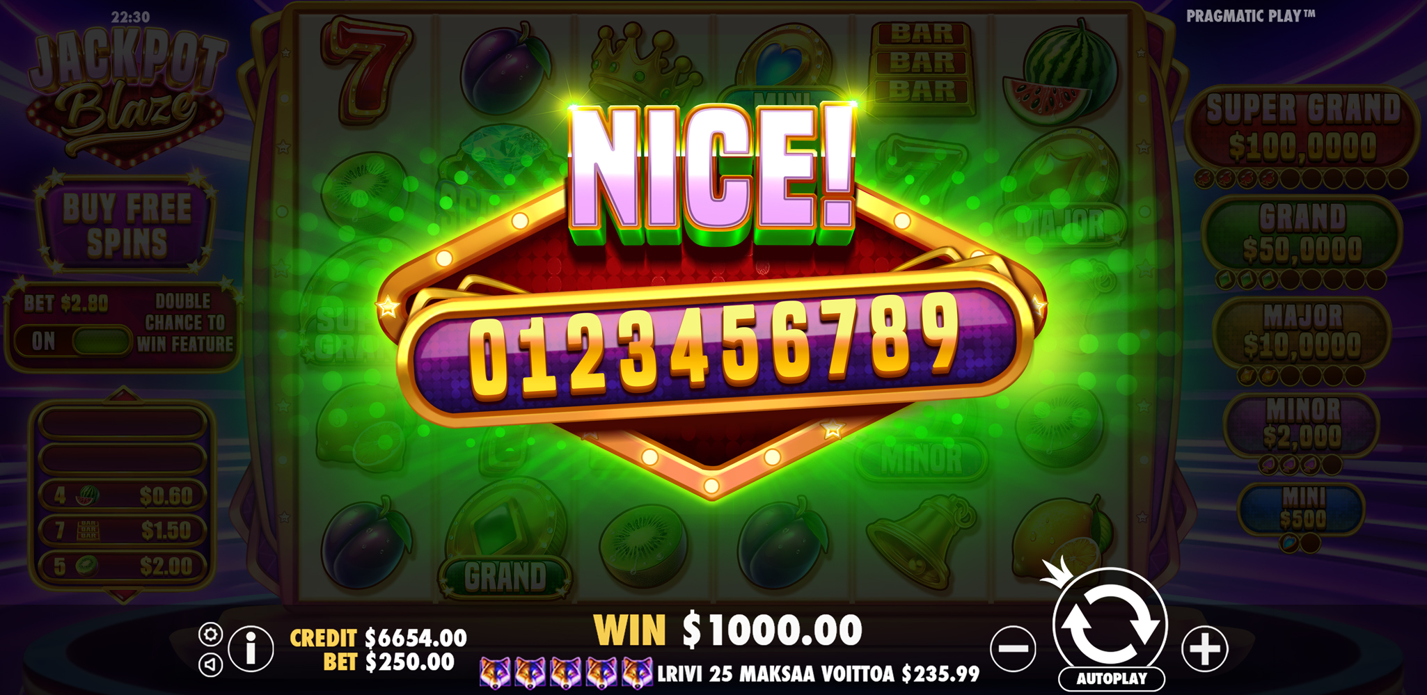 Jackpot Blaze - Big win 3