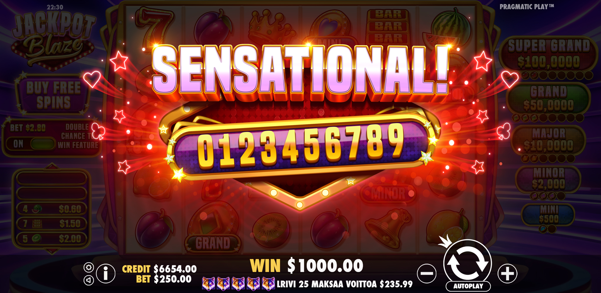 Jackpot Blaze - Big win 5
