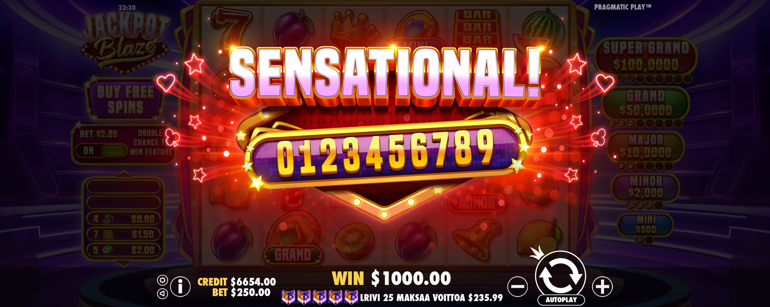 Jackpot Blaze - Big win 6