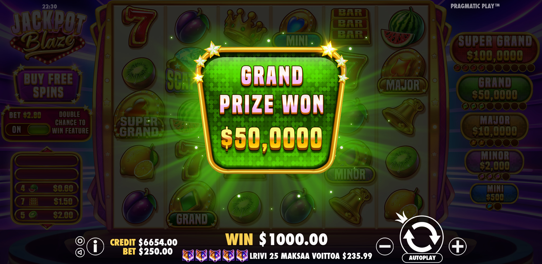 Jackpot Blaze - Big win 9