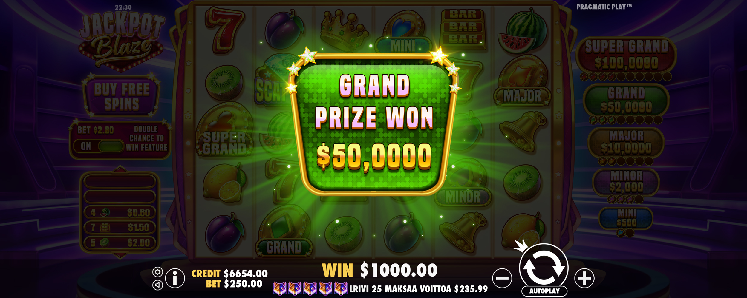 Jackpot Blaze - Big win 10