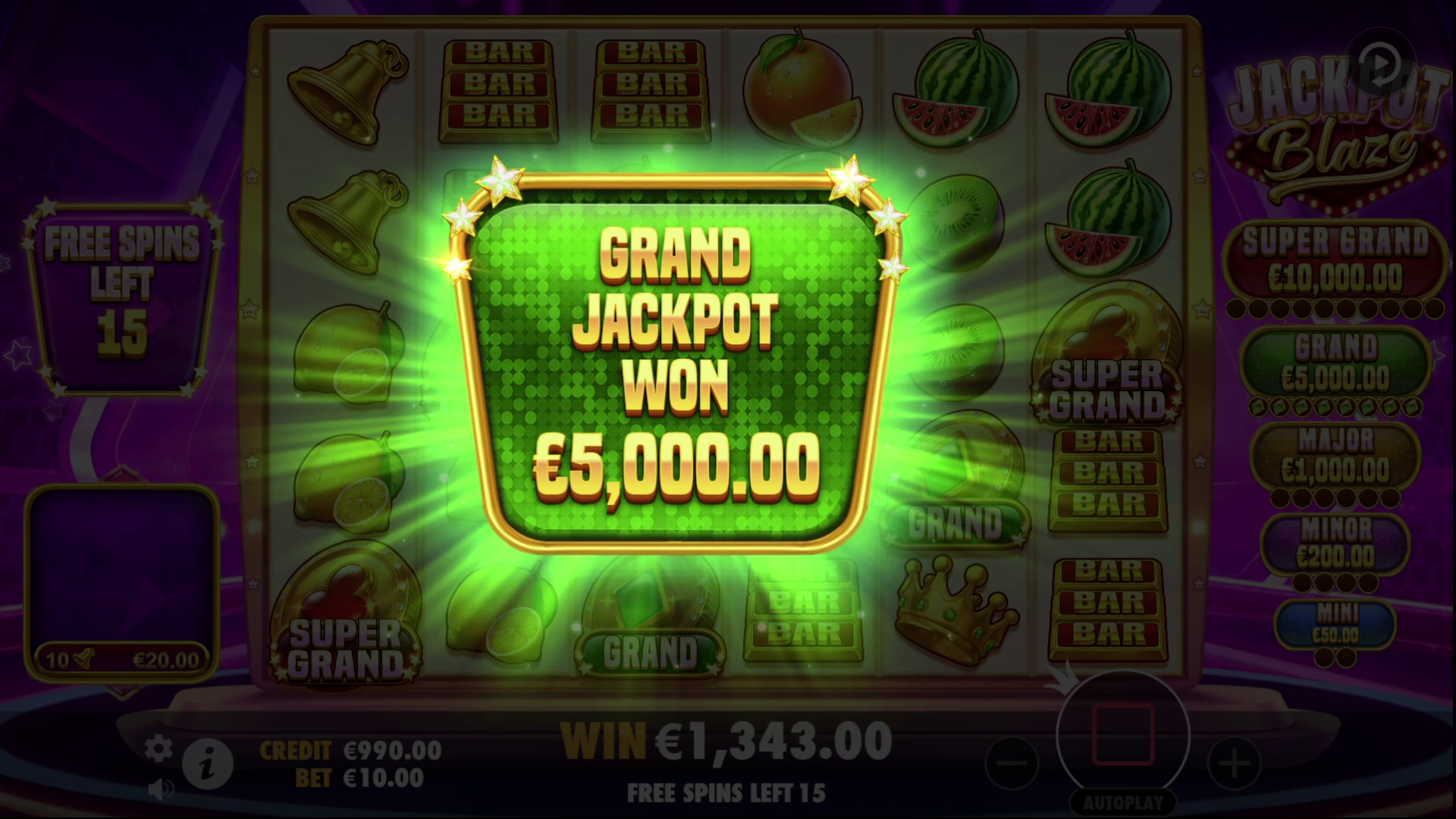 Jackpot Blaze - Big win 19