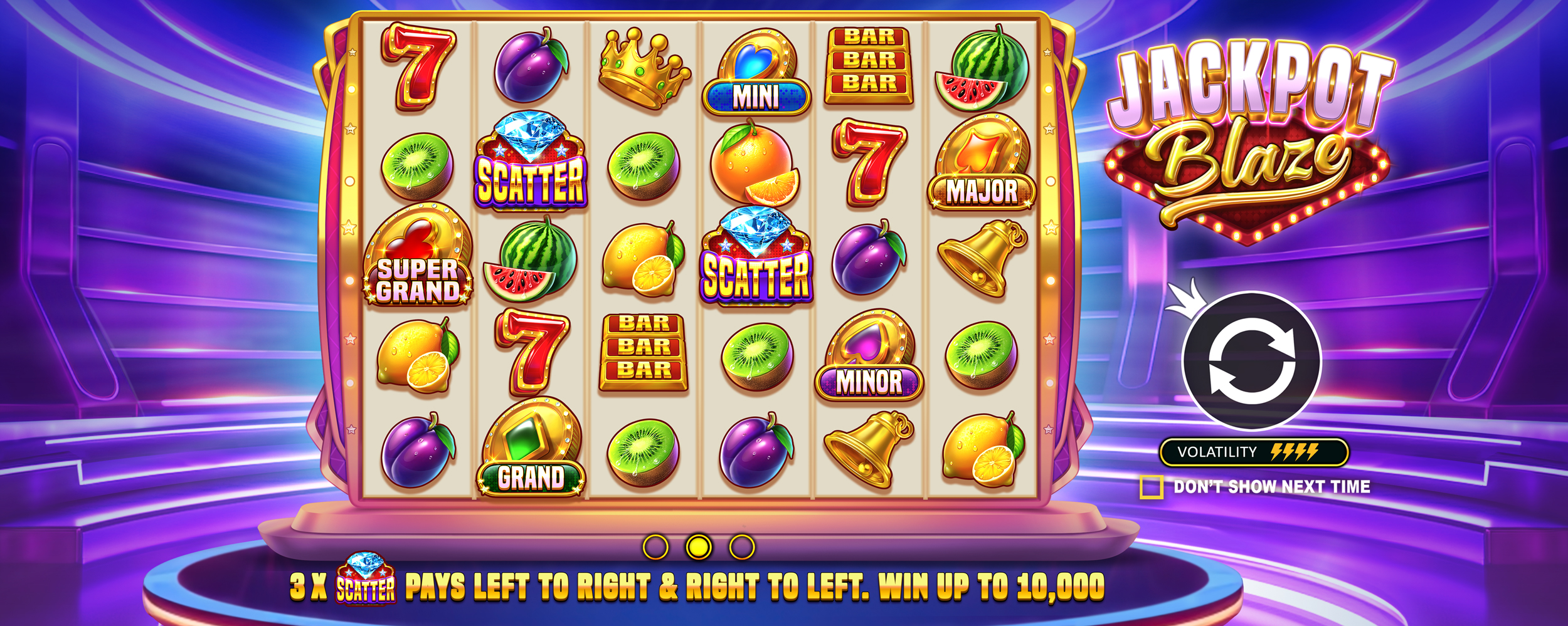 Jackpot Blaze - Start screen 2