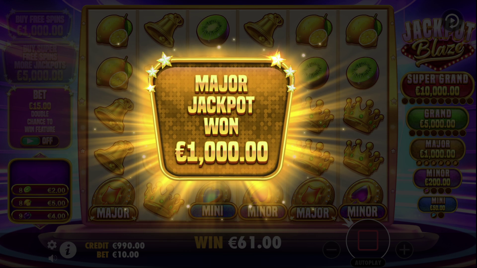 Jackpot Blaze - Big win 20