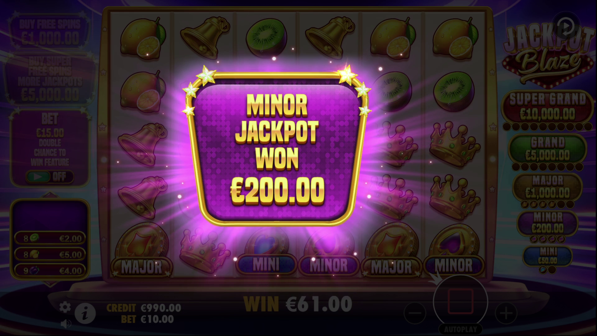 Jackpot Blaze - Big win 22