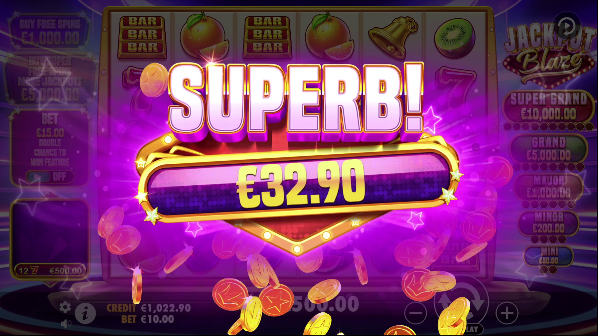 Jackpot Blaze - Big win 25