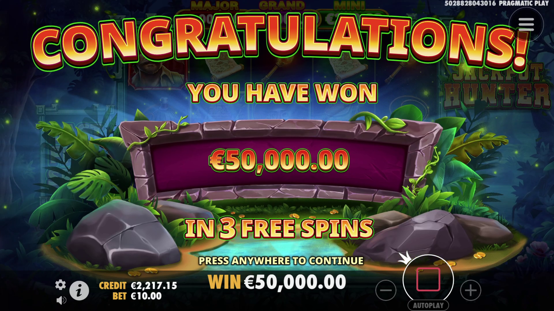 Jackpot Hunter - Big win 1