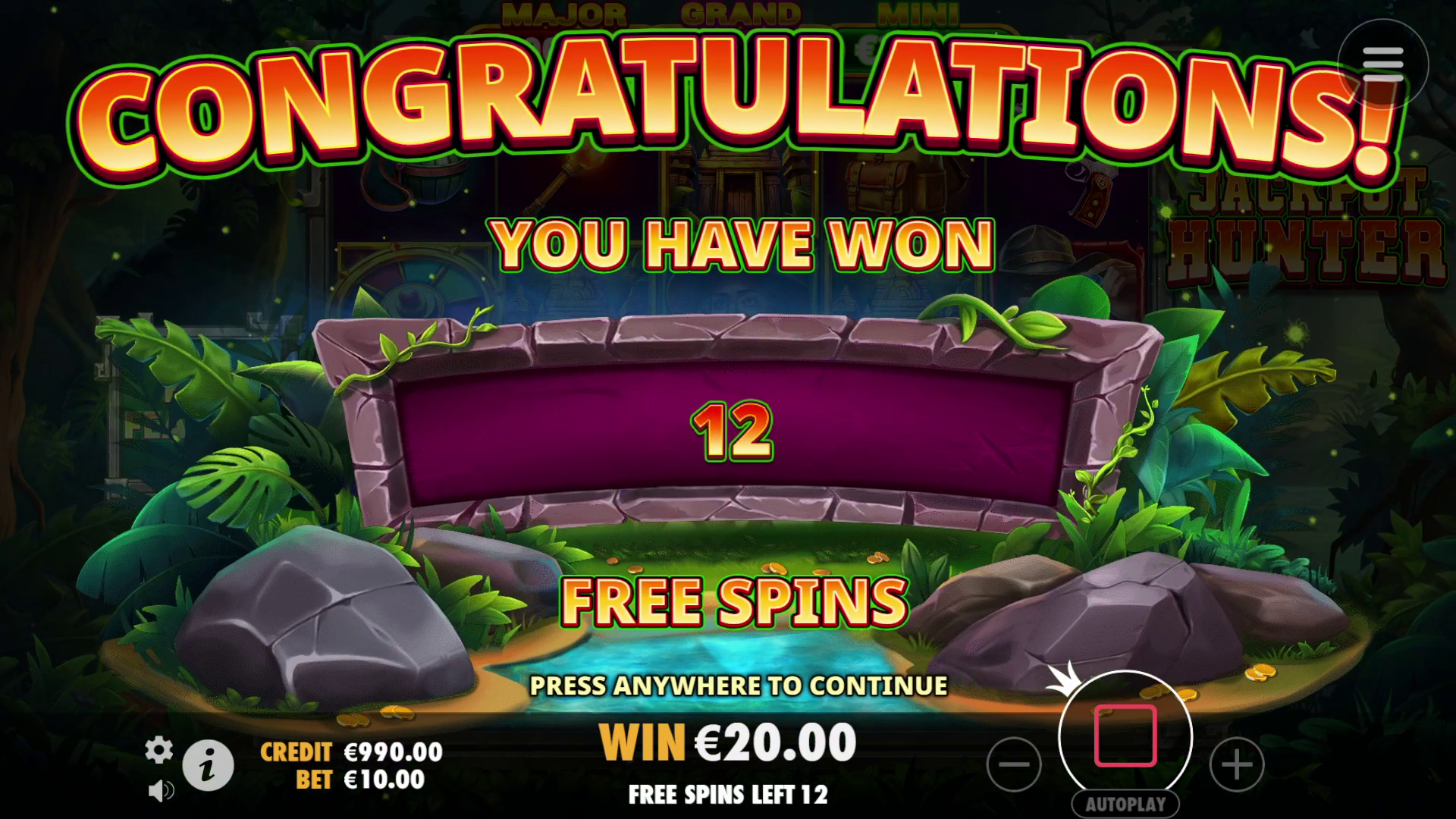 Jackpot Hunter - Free spins 1