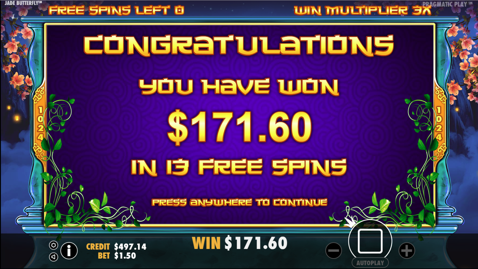Jade Butterfly - Free spins 1