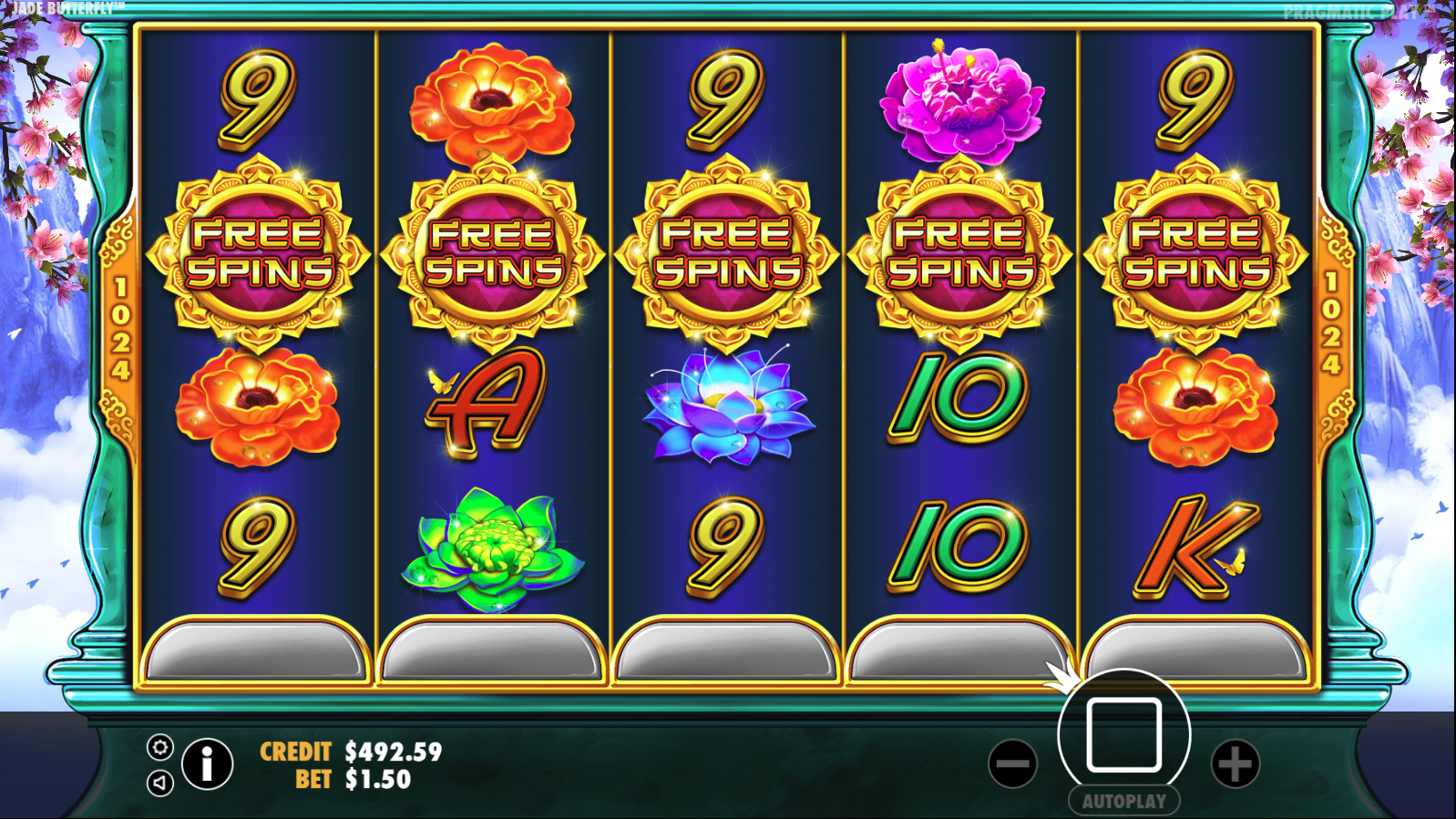 Jade Butterfly - Free spins 5