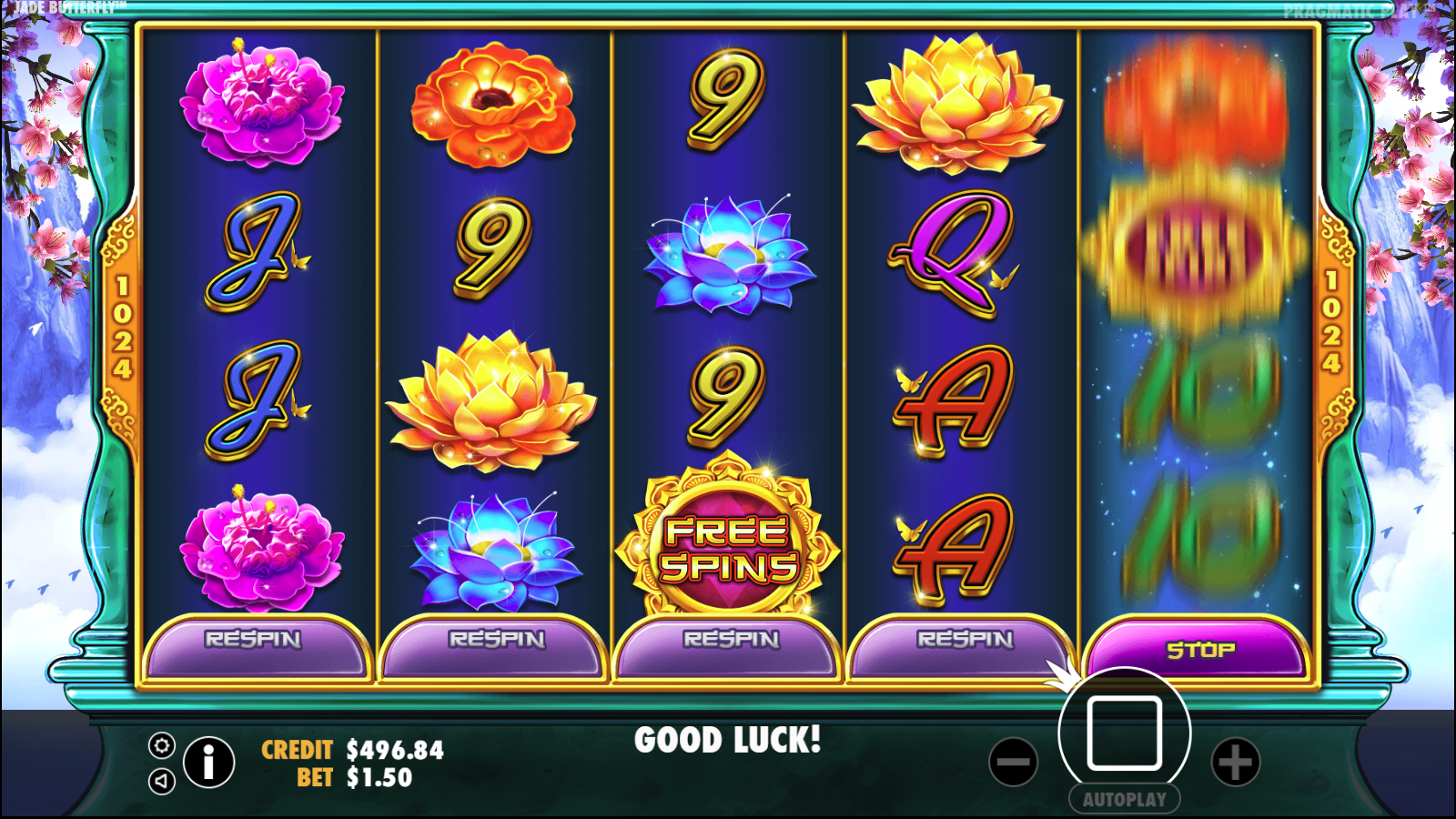 Jade Butterfly - Free spins 7