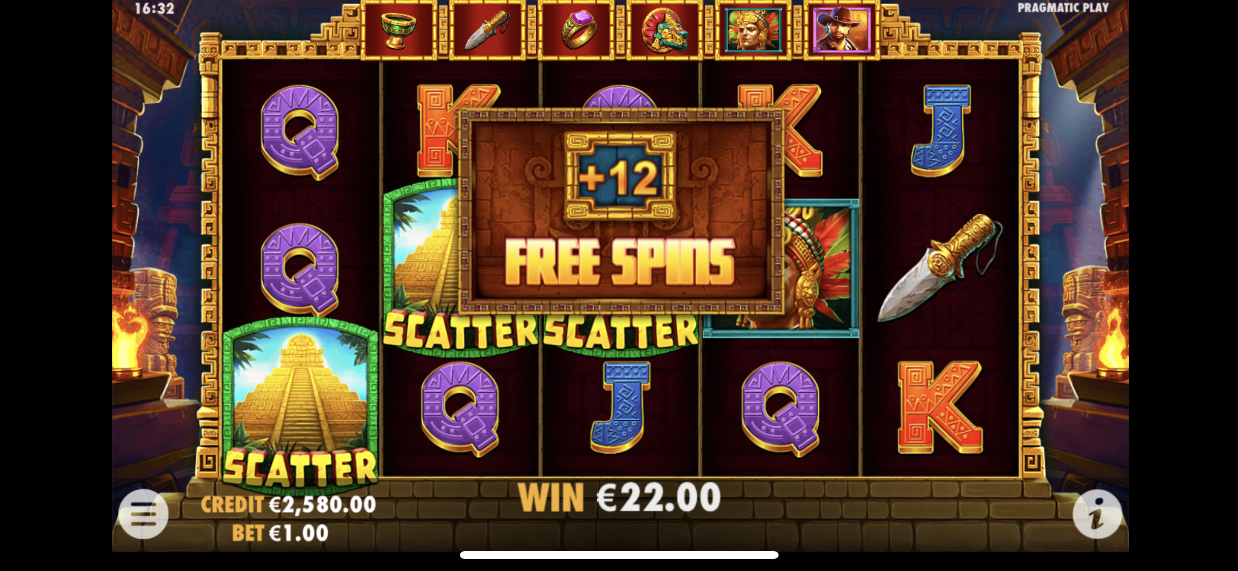 John Hunter and the Mayan Gods - Free spins 1