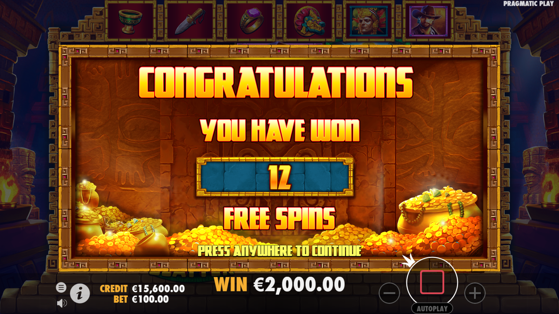 John Hunter and the Mayan Gods - Free spins 4