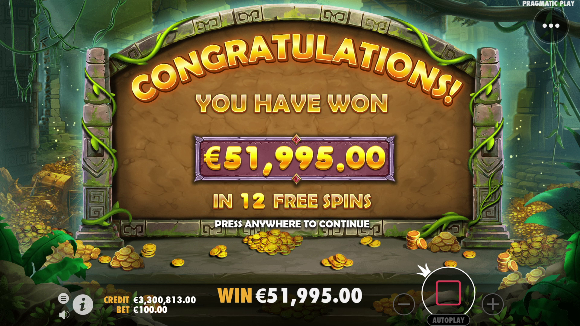 John Hunter and the Quest for Bermuda Riches - Free spins 1