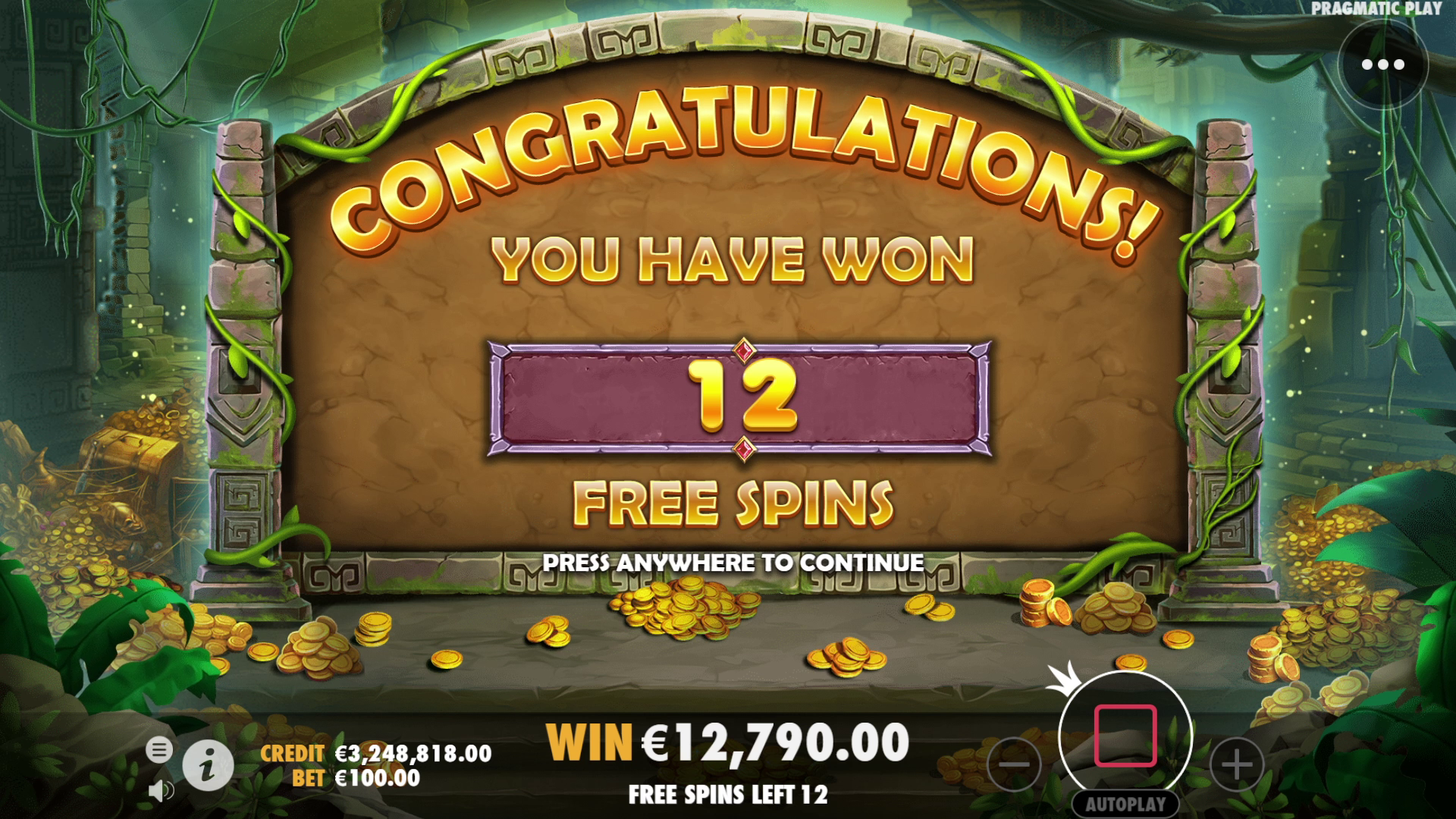 John Hunter and the Quest for Bermuda Riches - Free spins 2