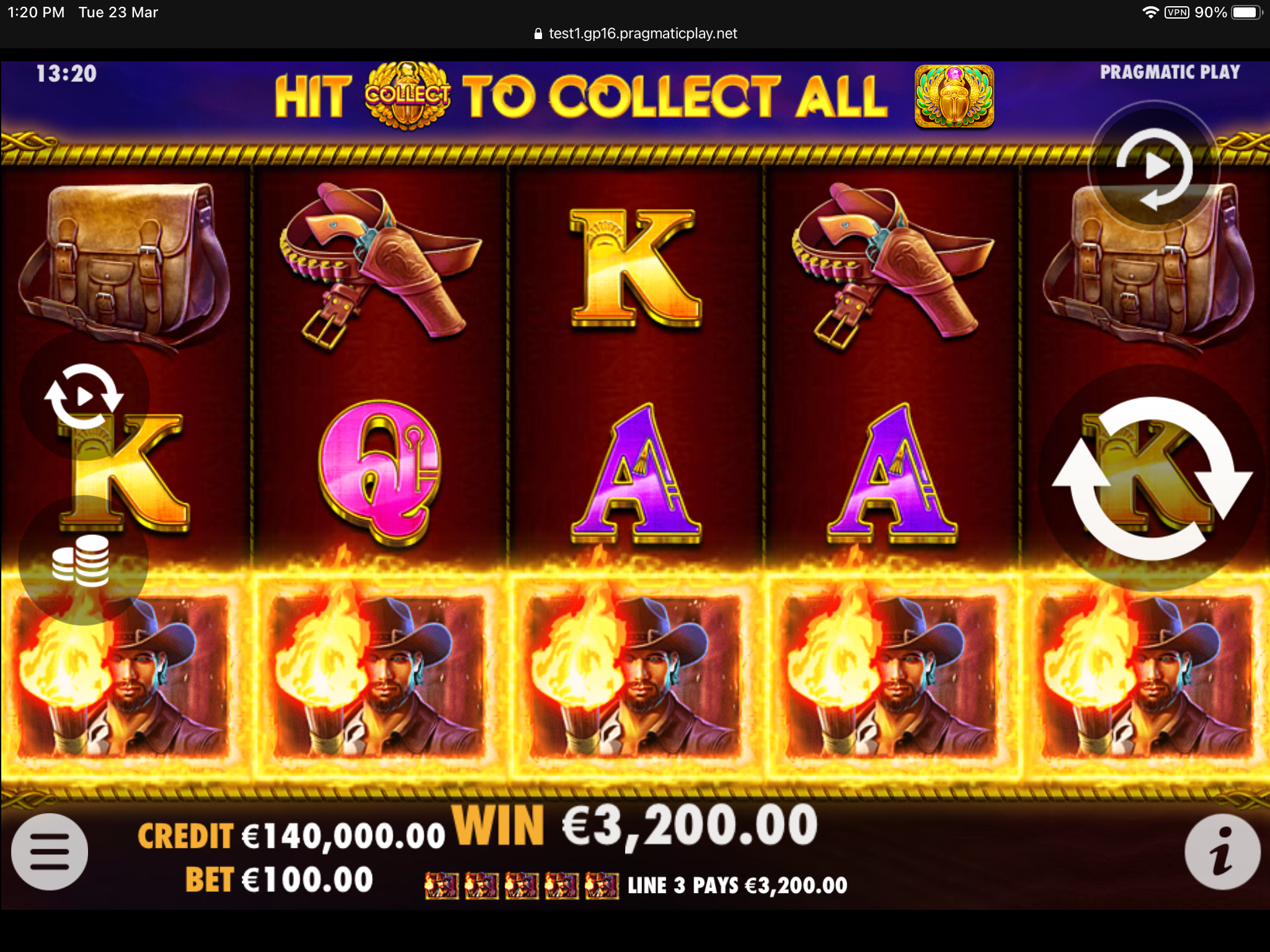John Hunter and the Tomb of the Scarab Queen - Big win 4
