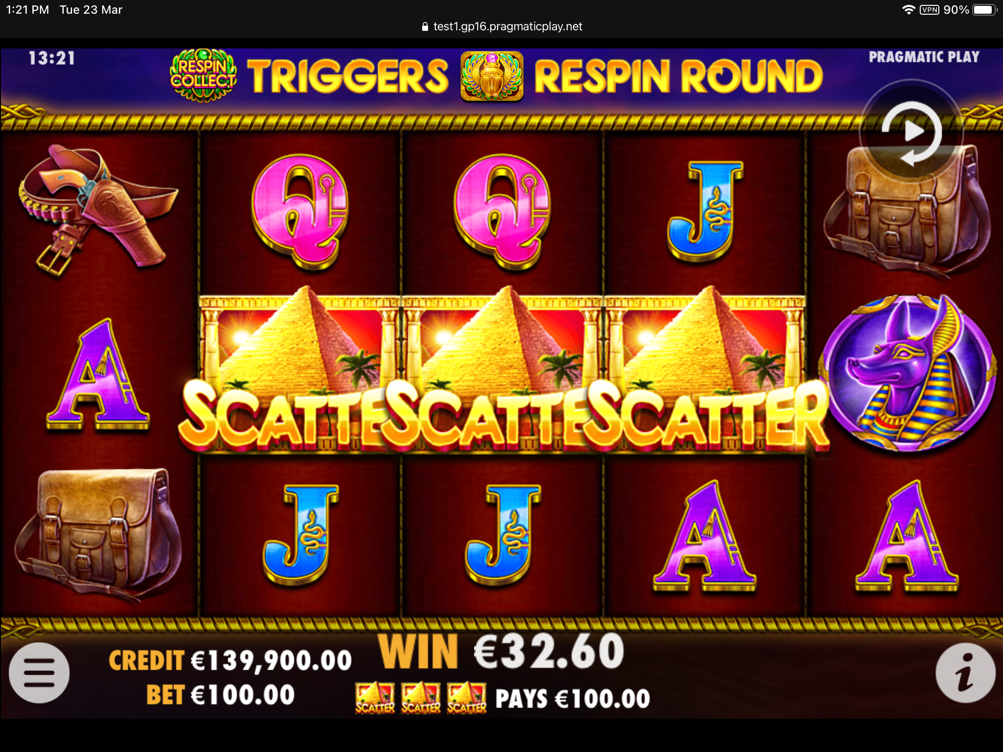 John Hunter and the Tomb of the Scarab Queen - Free spins 5