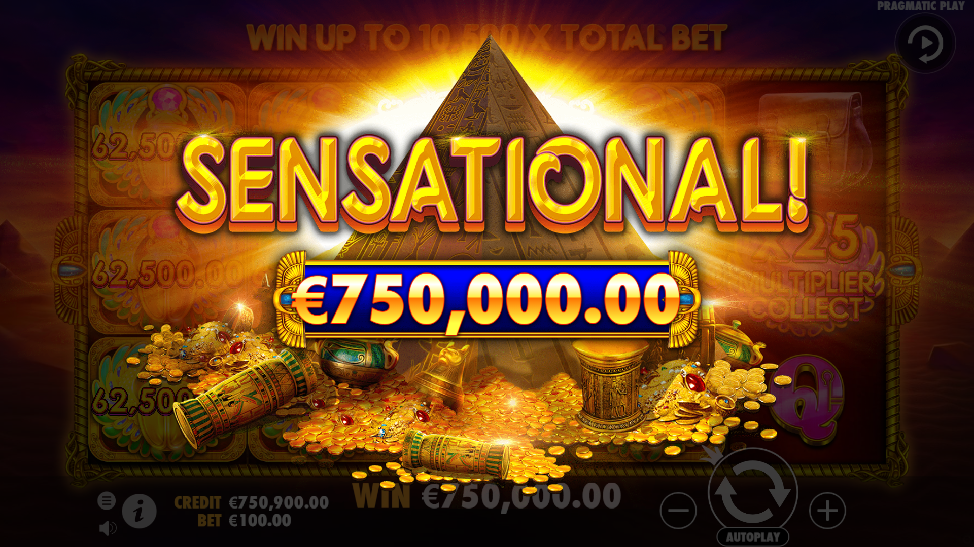 John Hunter and the Tomb of the Scarab Queen - Big win 8